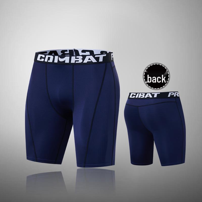 Мужские спортивные леггинсы с высокой эластичностью и компрессией: Быстросохнущие длинные брюки для бега, баскетбола и фитнеса.