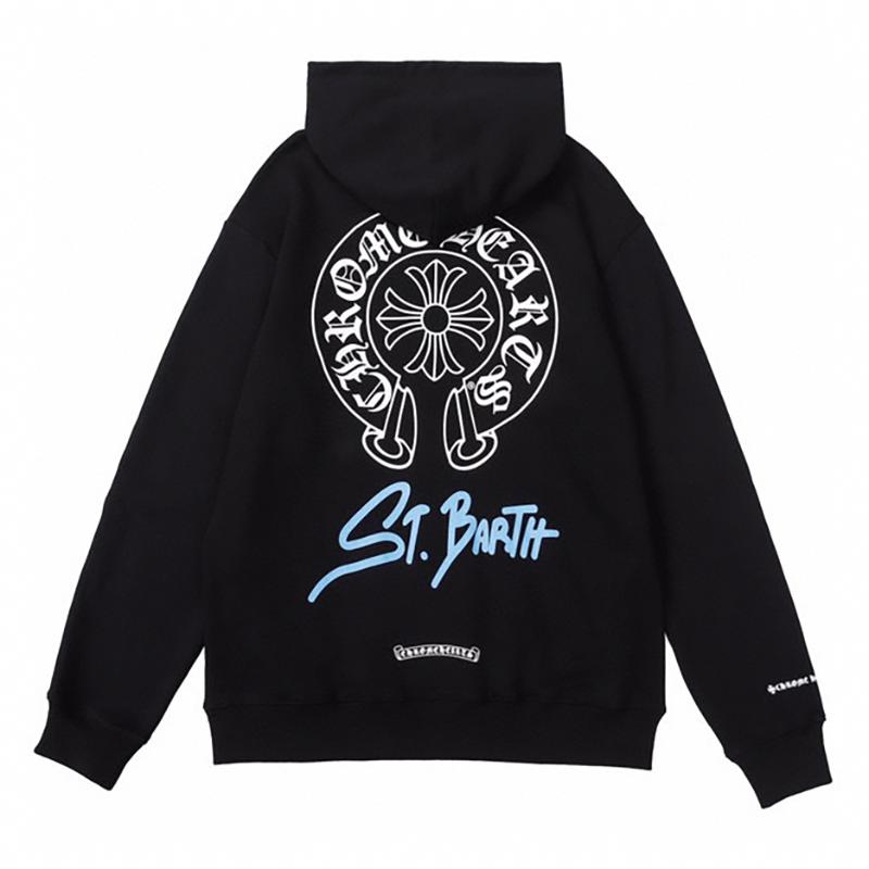 829 CHROME HEARTS 2026 Осень-Зима Новая Классическая Толстовка с Капюшоном и Молнией, Большого Размера, Подходит для Ношения Парами