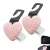 Крючки для автомобильных сидений, подголовники в форме сердца, мультяшные крючки для подголовников, 2 шт., экономящая место вешалка для заднего сиденья, симпатичная вешалка для хранения вещей