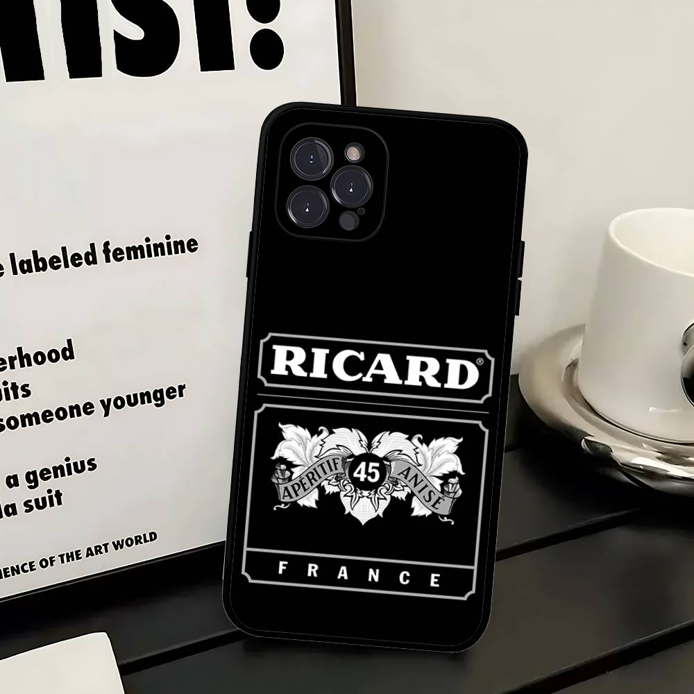 R-RICARDs A-Alcohol Phone Case For IPhone 17 16 Pro Max 15 14 13 12 11 Plus 16E Soft Cover