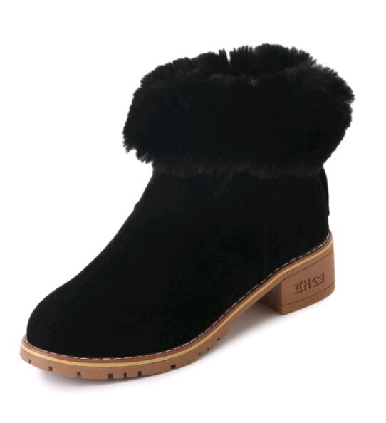 2019 Высококачественные зимние новые зимние сапоги из меха и шерсти, зимняя теплая обувь для женщин, водонепроницаемые зимние сапоги, женские зимние сапоги