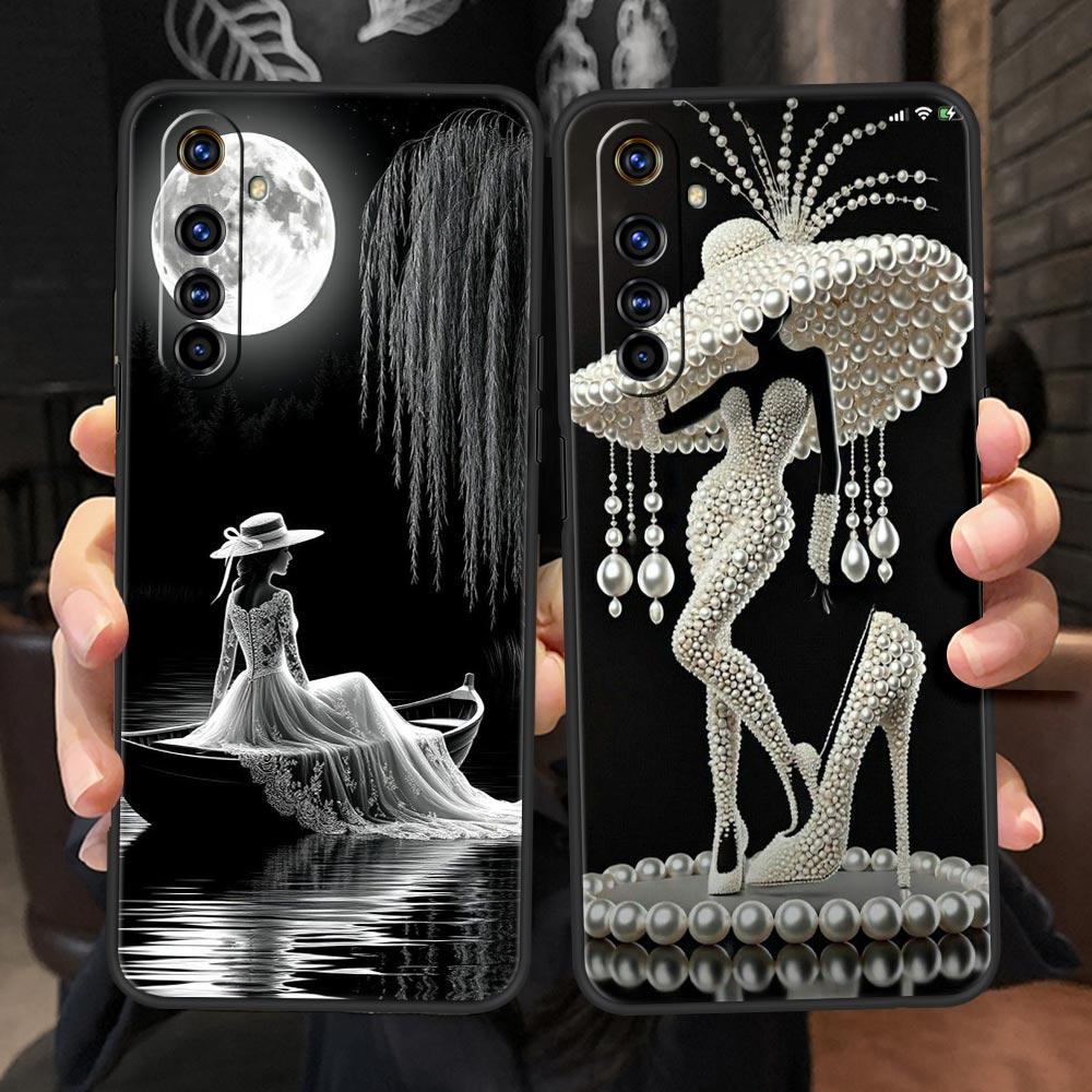 Cute White Clothes Soft TPU For Realme 13 12 11 10 9 Pro Plus GT3 GT2 C21 C25 C35 C53 C55 C67 Pro 5G Phone Case Cover Fundas Bag