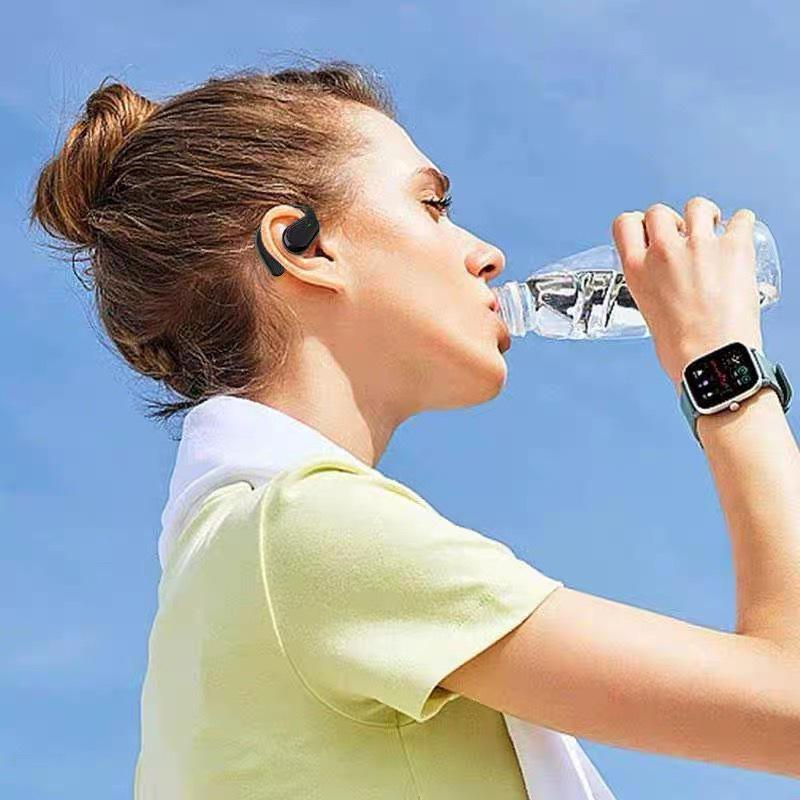 Ear-Hook Wireless Sports Headset with Air Conduction and Noise Reduction