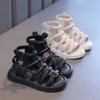 Kids Sandals for Girls Summer New Princess Causal Thick Bottom Roman Sandals Fashion Sweet Cut-outs Children Gladiator Sandals