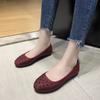 Shoes Female 2024 High Quality Slip On Women's Flats Daily Casual Flat Women Crystal Round Toe Plus Size Soft Bottom Shoes Women