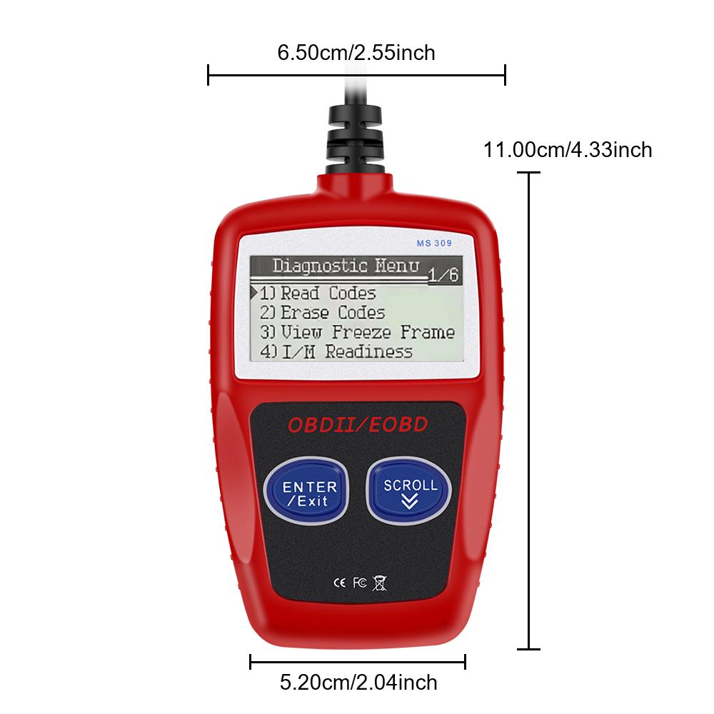 Сканер OBD 2, универсальная версия, очистка кодов неисправностей, многофункциональный цифровой дисплей, 16-контактный автомобильный диагностический инструмент, считыватель кодов OBD2