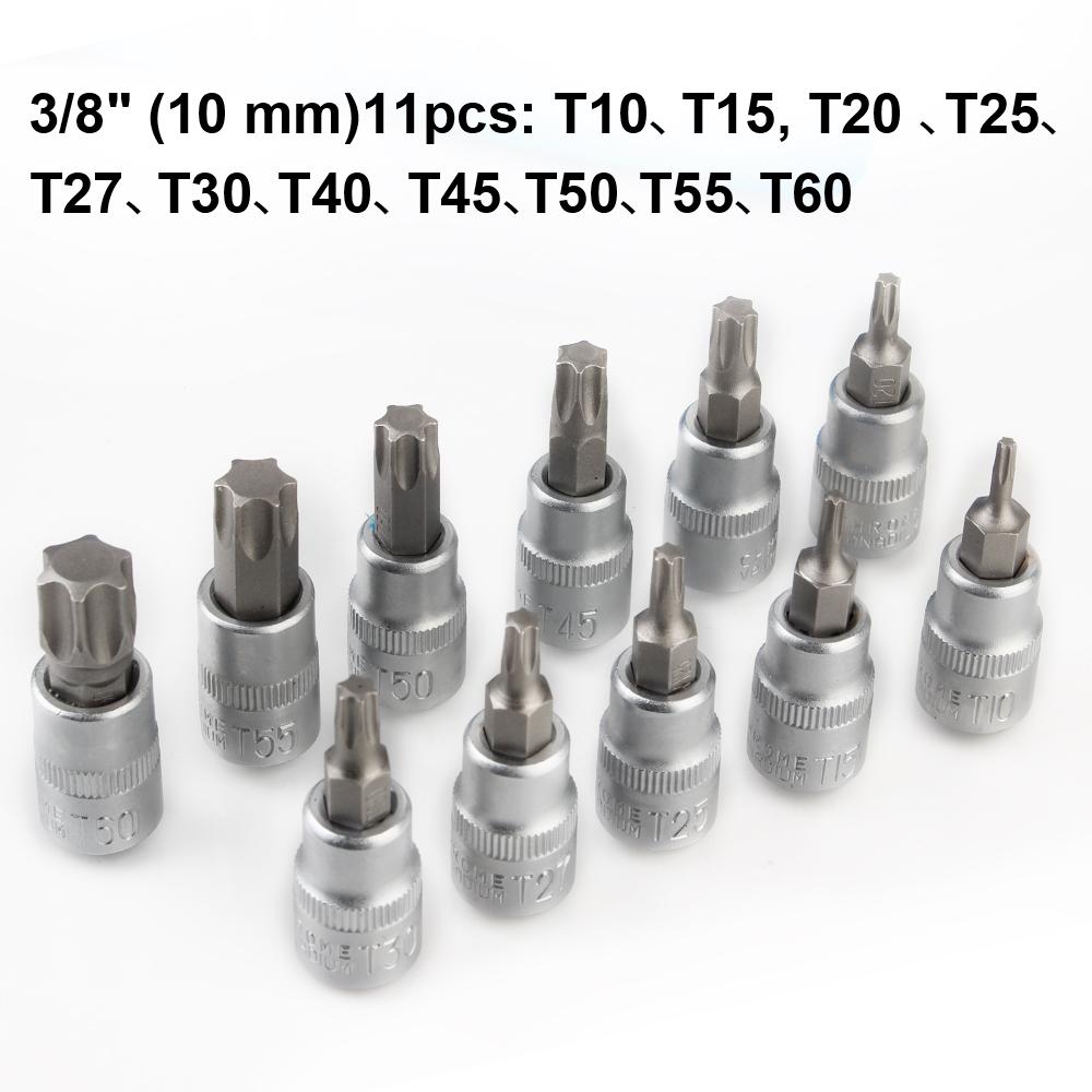 Набор шестигранных ключей Torx Star для ремонта автомобиля, ручные инструменты для ремонта машин, набор из 34 шт. хром-ванадиевой стали