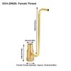 DN20 Fountain Nozzle Brass Fountain Sprinkler Durable Bubbling Spray Head  Landscape Fountain