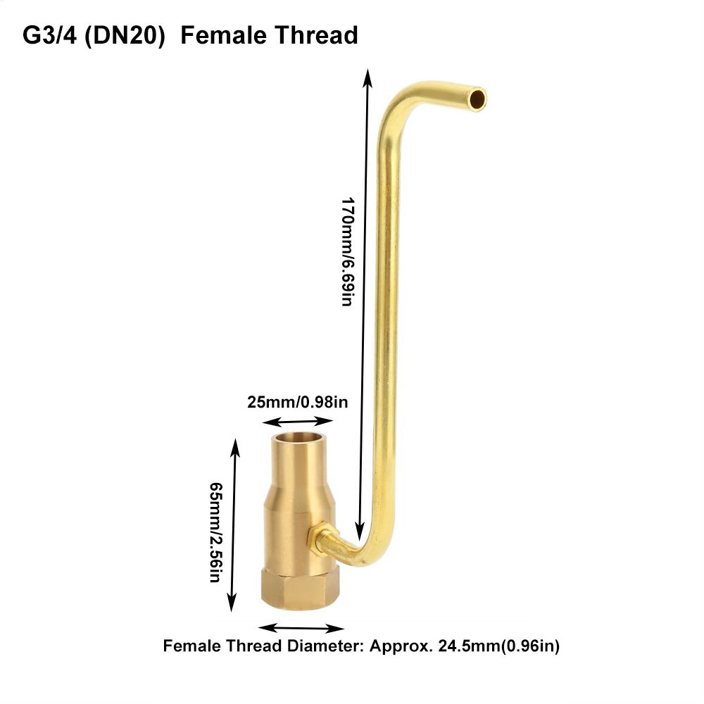 DN20 Fountain Nozzle Brass Fountain Sprinkler Durable Bubbling Spray Head Landscape Fountain