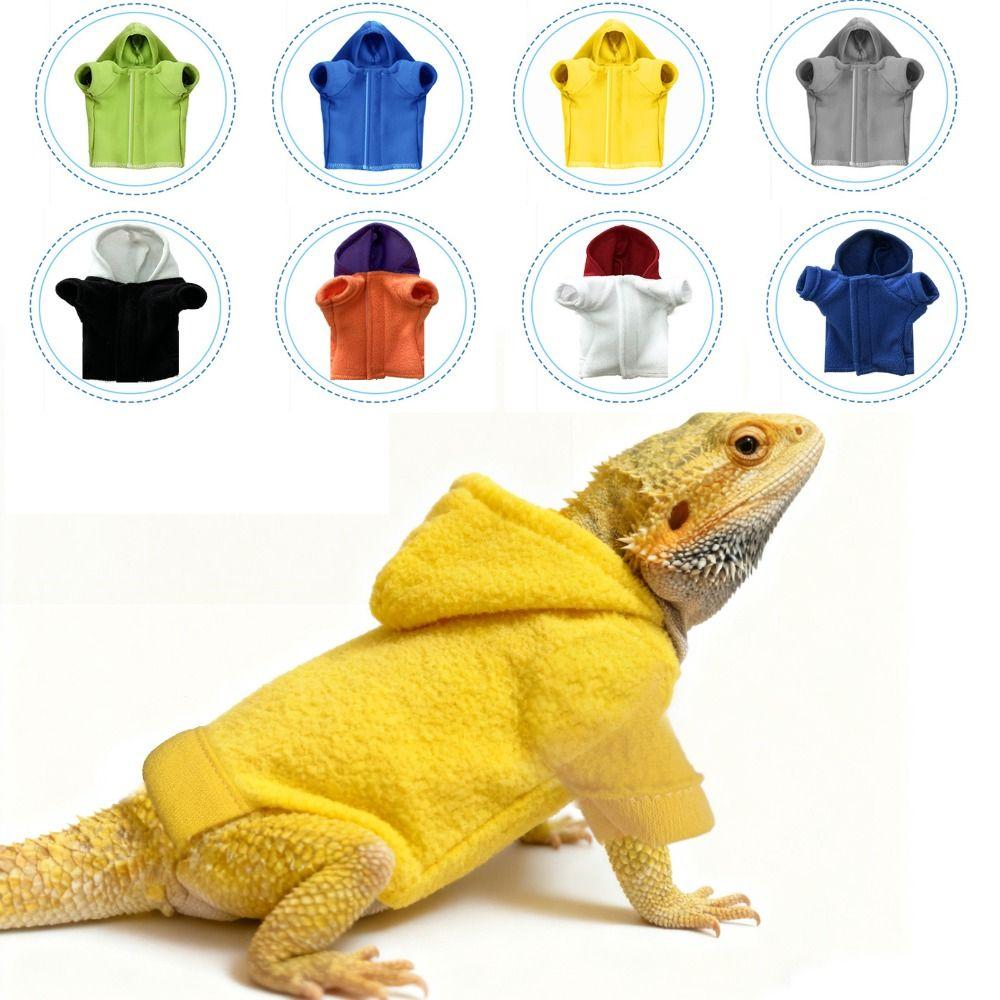 Warm Reptile Hoodies Handmade Bearded Dragon Hoodies Cute Lizards Clothes Photo Outfit