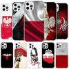 Чехол для телефона с флагом Польши для iPhone 16 17 Air 15 14 Pro Max 16E Чехол для телефона 13 Mini 12 11 7 SE 8 С рисунком Подходящие чехлы 16 1