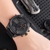 Diesel Серия Bolt Down Часы Кварцевый механизм Кожаный ремешок 56 мм Черный циферблат Мужские часы DZ7425
