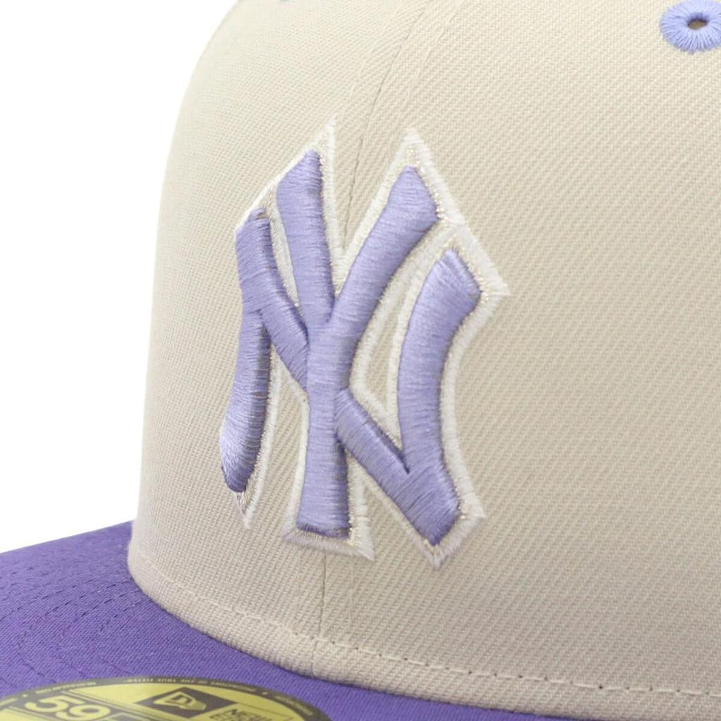 NEW ERA Cap 59FIFTY 71062032 NER37C7305 New York Yankees Stone Lavender MLB Fitted Flat Visor 7 1/4