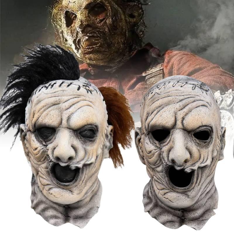 Scary Texas Chainsaw Massacre Mask For Halloween Party Latex Costume Accessory