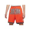Jordan Мужские сетчатые дышащие баскетбольные шорты оранжевого цвета DX6601-869
