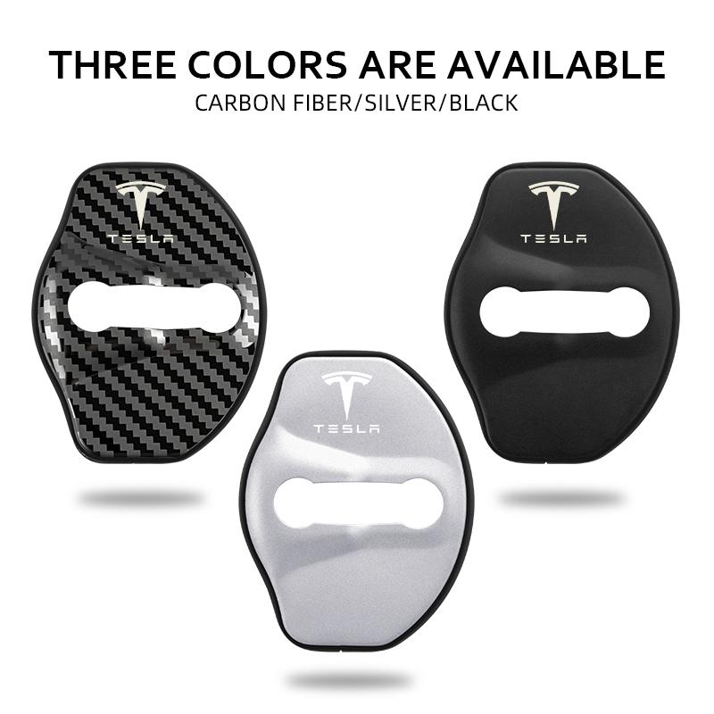 ALP1 High-quality Matte Car door lock cover Auto Emblems Case For Tesla model 3 model X Y style Roadster Accessories