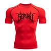 Men's Short Sleeve Compression Sports Shirt, Fitness T-Shirt, Summer Running, Quick Drying Top, Gym Workout, Bodybuilding S-3XL