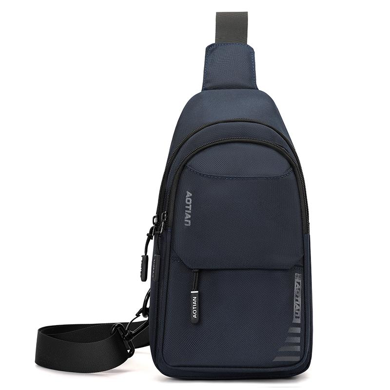 Men's Crossbody Bag Outdoor Riding Chest Bag Oxford Shoulder Bag