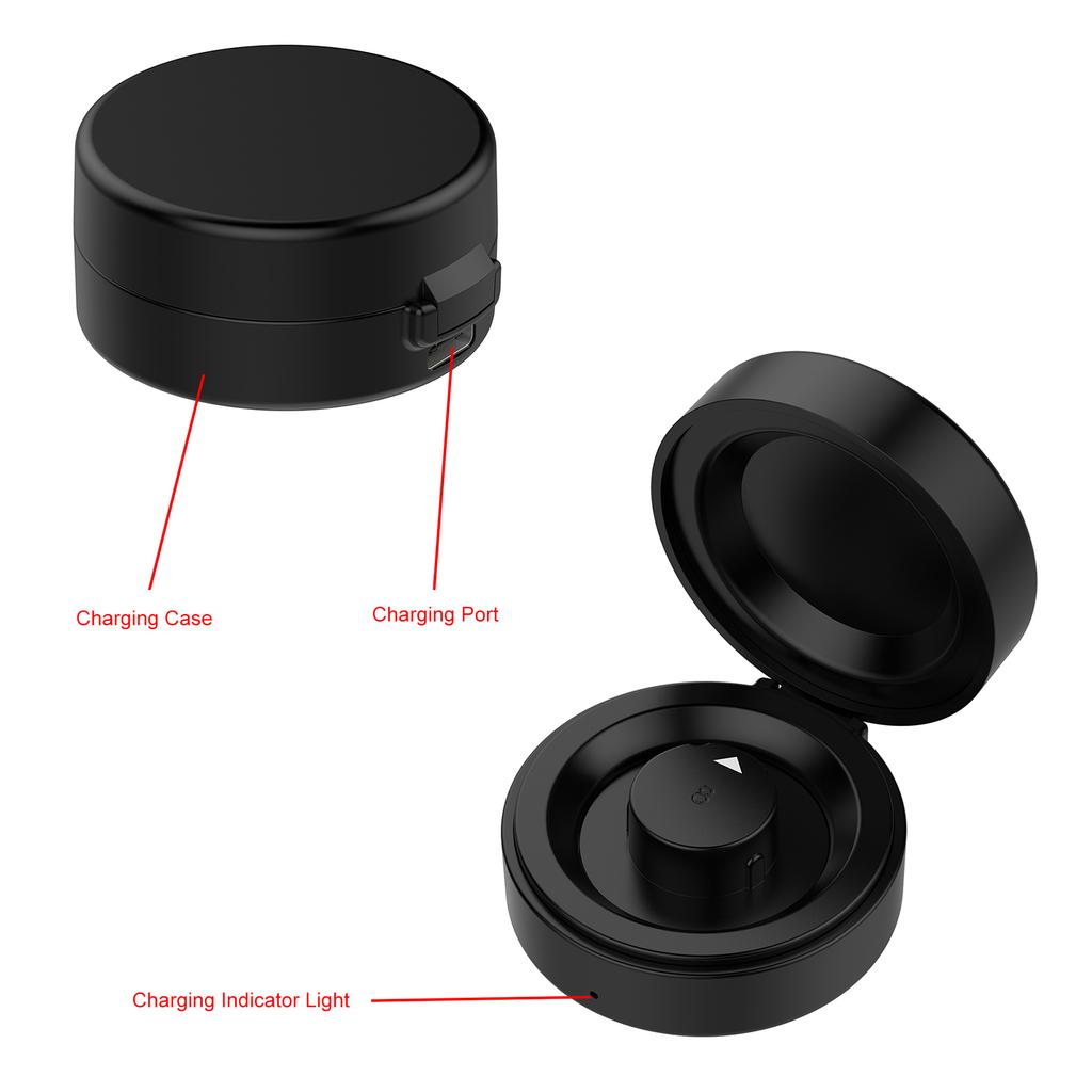 Беспроводной умный кольцевой зарядный кейс для Oura Ring Gen 4, зарядная станция, портативный зарядный бокс с USB-C кабелем, зарядный кейс