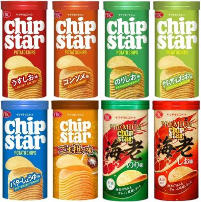 YBC Chipster 8 шт. Ассорти из консоме Usushio Norishio Сметана Масло Соевый соус Кунжут Dandan Премиум Креветки Shio Нори с Кюсю