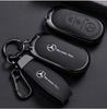 Чехол-оболочка из цинкового сплава и кожи для автомобильного ключа Mercedes-Benz Класса C S GLC EQE EQS W223 X254 V297 V295 W206 S206 X206 Аксессуар CH1