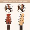 1pc Guitar Wall Mount, Guitar Hanger with Rotating Hooks, Suitable for All Sizes of Guitars, Zebra Wood Guitar Wall Stand