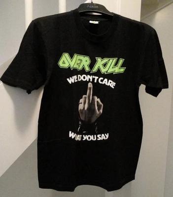 Футболка Overkill Band We Don't care What You say Унисекс Концертный S до 5XL AR032 Унисекс Футболка