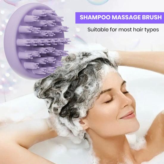 Массажер для головы, щетка для шампуня, мягкая силиконовая щетина для мужчин и женщин, мытье волос, удаление перхоти, стимулятор роста волос, скребок для влажных и сухих волос