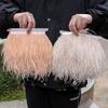 5Meter Fluffy White Ostrich Feathers Trim Fringe 8-10cm Feather Ribbon for Wedding Party Sewing Dress Clothing Decoration Crafts