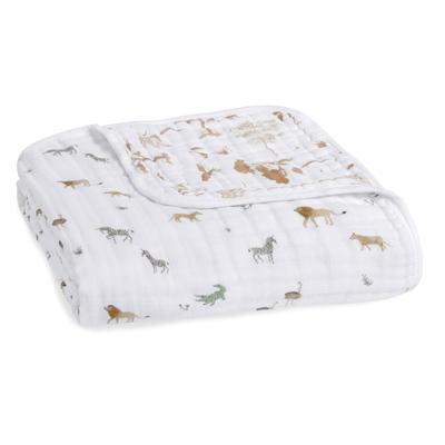 Aden anais японское настоящее safari dreams органическое одеяло мечты ADBO10007 120 x 120 см муслиновое хлопковое классическое одеяло мечты 1 шт. детское одеяло марля