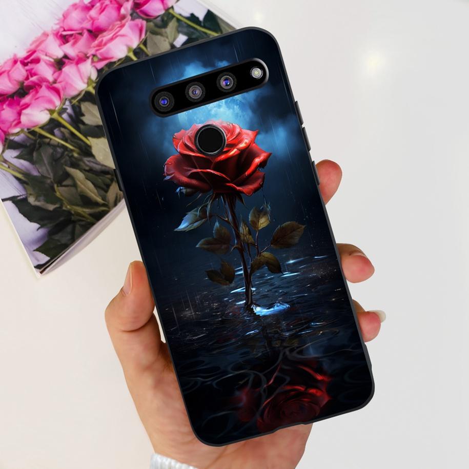 Чехол для LG V50 ThinQ 5G LM-V500EM, чехол для телефона, модный, с цветами и бабочками, из мягкого силикона, задняя крышка для LG V40 V50s Thinq 5G, бампер