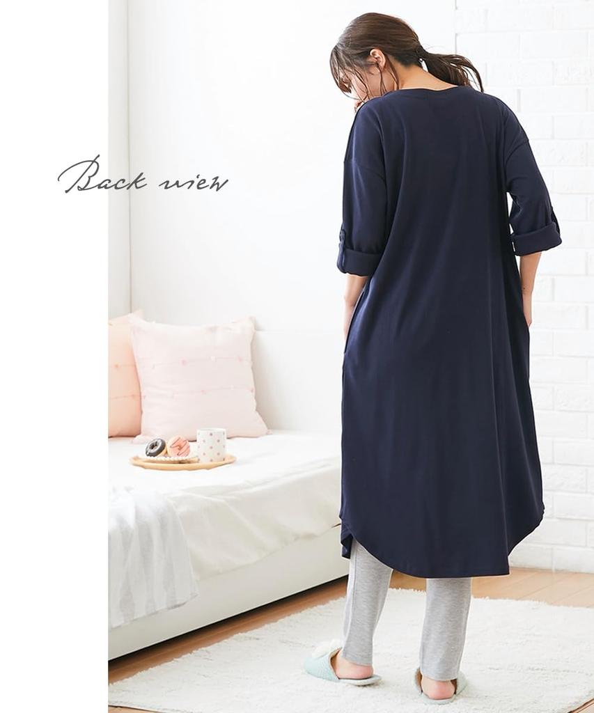 Пижама для кормления грудью в родильном зале на 275 дней с открытым передом для родильного зала, одежда цвета хаки для беременных 3 л [Nissen] Одежда/пижама [дородовая/послеродовая одежда] (Платье +