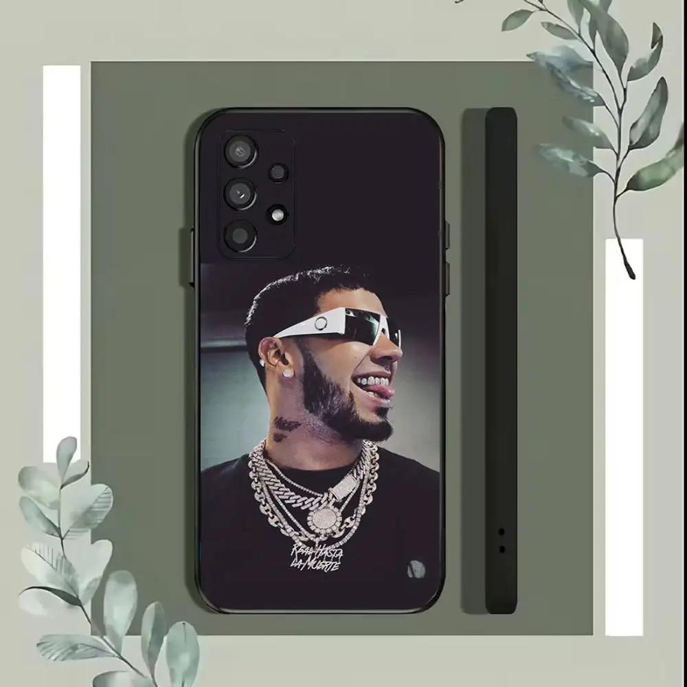 A-Anuel A-AA Рэпер Чехол для телефона для Samsung S25,S24,S21,S22,S23,S30,Ultra,S20,Plus,Fe,Lite,5G Черный чехол