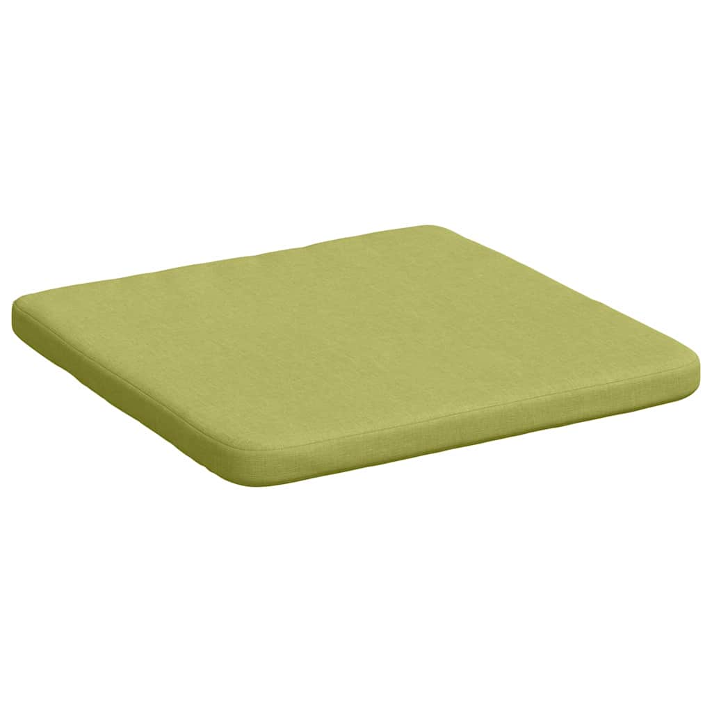 Seat Cushions 4 pcs Light Green 40 x 40 x 3 cm Fabric