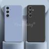 Чехол для Samsung Galaxy S23 FE Жидкий силикон Чехол Samsung S23 FE Однотонный Резиновый TPU Защитный Чехол для телефона S23 FE S22 S21 Чехол