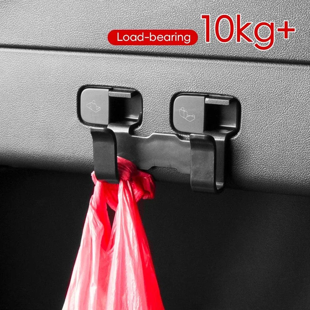 Для Tesla Model Y 3 Задний багажник Крючок для хранения Держатель для сумок Бутылки с водой Багажник Крючок для продуктовых сумок Вешалка Аксессуары для интерьера