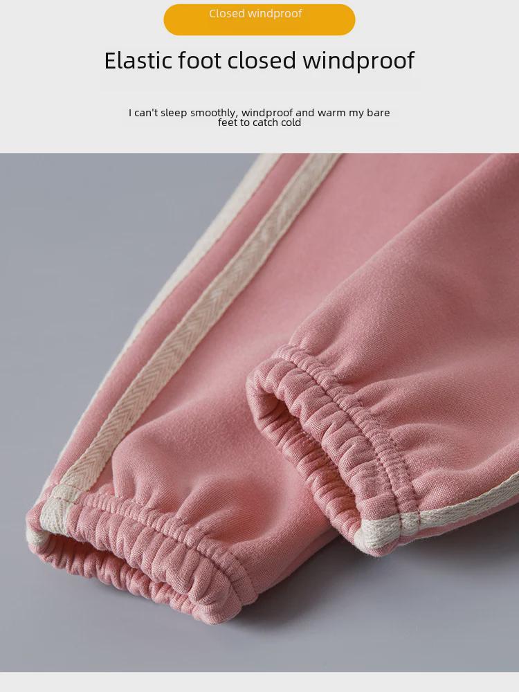 Children's Velvet Lined Casual Pants - Solid Color, Thickened Sports Trousers for Boys and Girls, Fall/Winter Wear