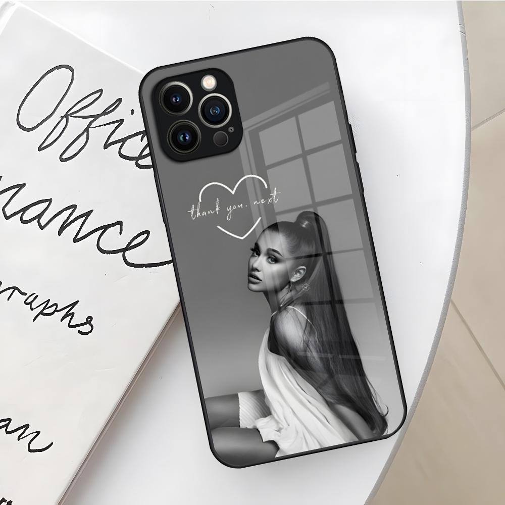 Чехол для телефона Арианы Гранде для Iphone 17 16 Air 15 14 12 11 13 Pro Max Mini X Xr Xs Se Стеклянный чехол Puls