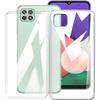 Case and Tempered Glass - Samsung - Galaxy A22 5G - Flexible TPU - Drop Protection - Transparent