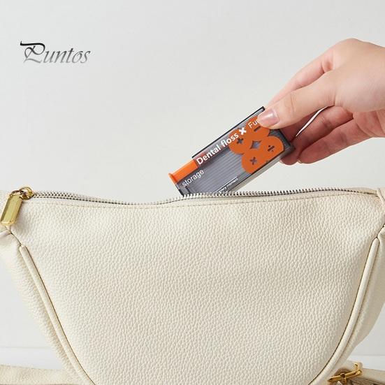 Коробка для хранения зубной нити, портативный, прочный, без запаха, органайзер для зубной нити, чехол для путешествий