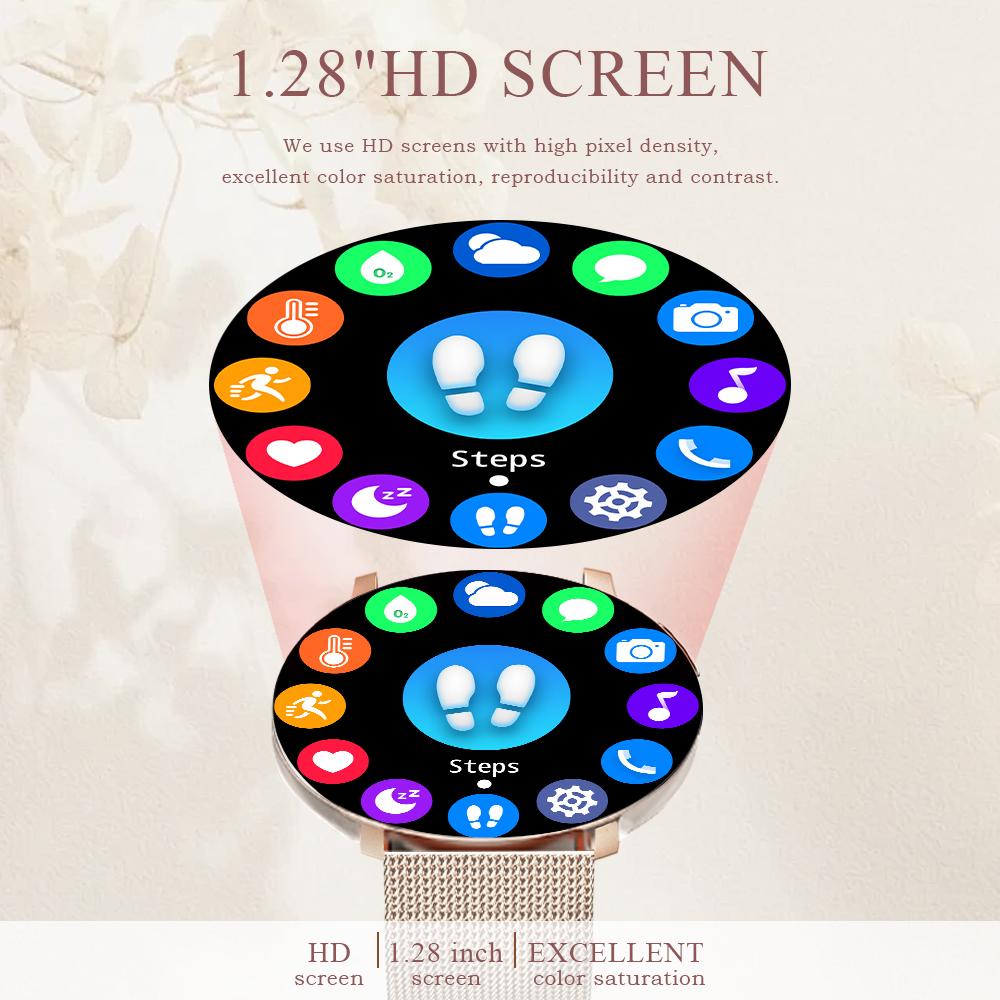 LIGE Women Smart Watch Bluetooth Call Sports Waterproof Smart Watch For Android iOS