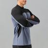 Men's Outdoor Sports Climbing Hiking Long Sleeve Stand Collar Breathable Sweat-absorbent Elasticity T shirt