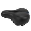 Удобное велосипедное седло из искусственной кожи с полым вырезом и пружинами(синий )