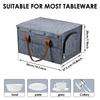 Felt Board Dish Cup Storage Bag Rack Thickened Camping Tableware Container RV Kitchen Cabinet Layered Plate Storage Box Camper