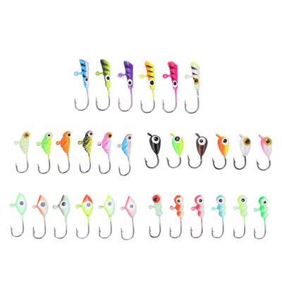 6 шт. Зимняя рыбалка джиги рыболовные приманки джиг приманки углеродистая сталь для зимнего отдыха на открытом воздухе
