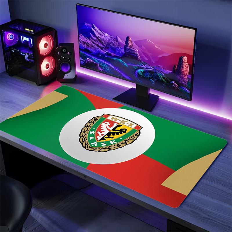 Śląsk Wrocław Print Cushion Non-slip Laptop Tablet Big Mousepad XXL Mat Mini PC Playmat With Lock edge