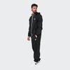Nike Solid Color Stand Collar Zip Jacket And Elastic Waist Joggers Set Men Sportswear Set Black DR3337-010