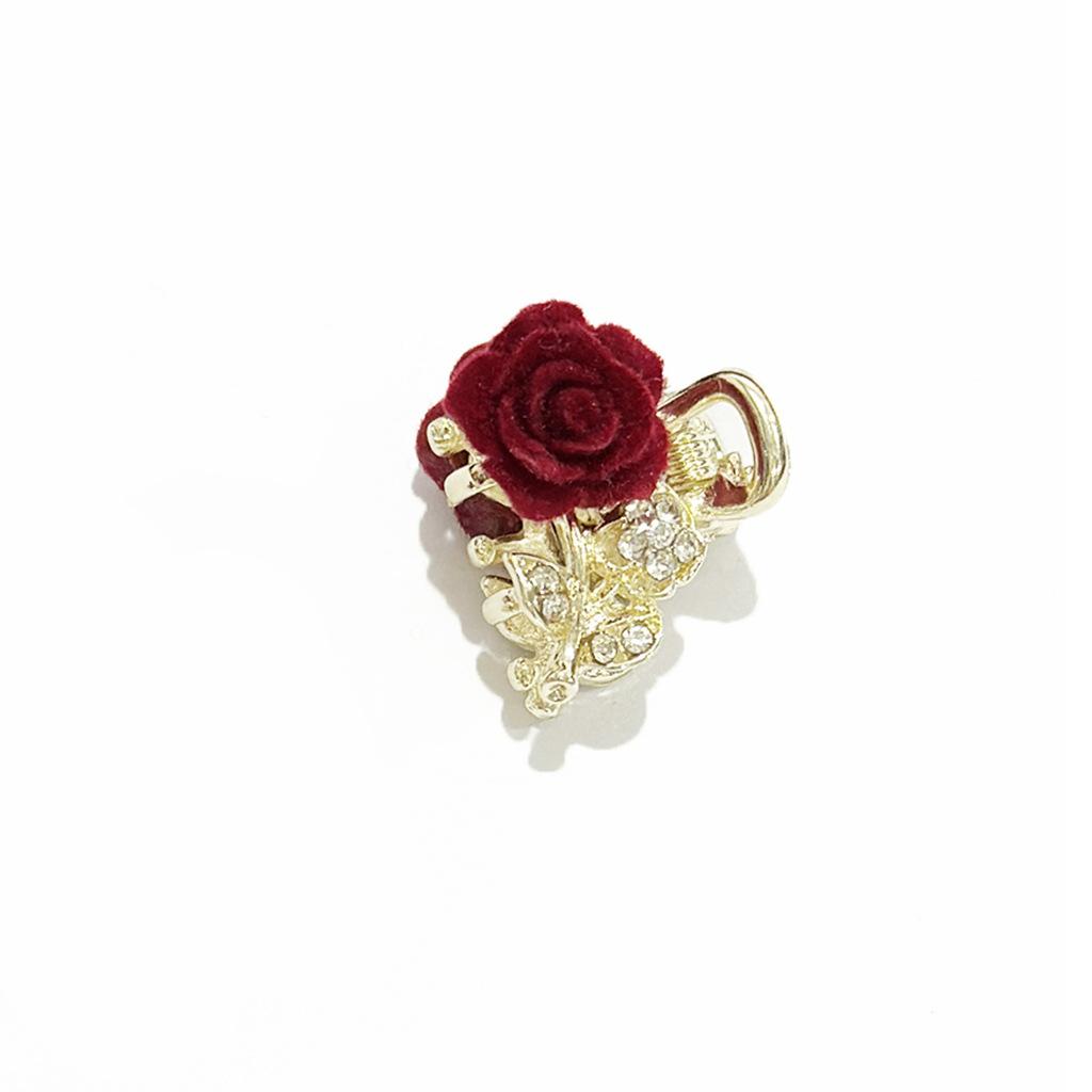 Маленькая заколка для волос Pearl Rhinaute, женская сетчатая заколка для знаменитостей, нежный высокий зажим для хвоста, корейская расширенная заколка для волос с боковым разрезом, головной убор