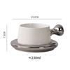 230 мл керамическая кружка с блюдом послеобеденный чай кружка для кофе молочная кружка для воды чайные чашки чашки для кока-колы домашний чайный сервиз бытовая техника