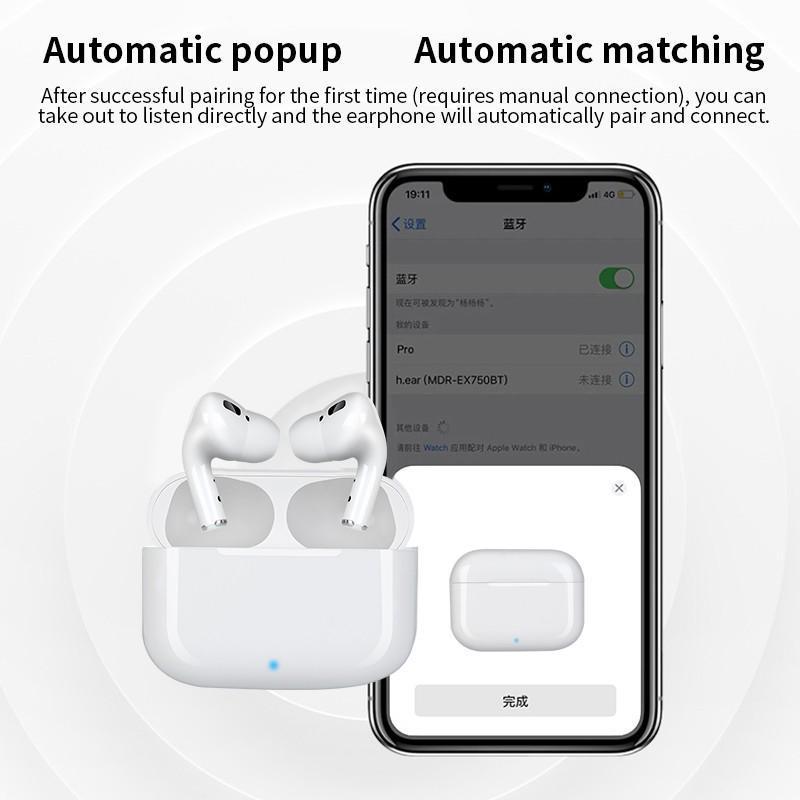 Настоящая беспроводная стереогарнитура с шумоподавлением, всплывающие наушники-вкладыши, датчик наушников, Bluetooth-наушники, сенсорное управление для Iphone Xiaomi
